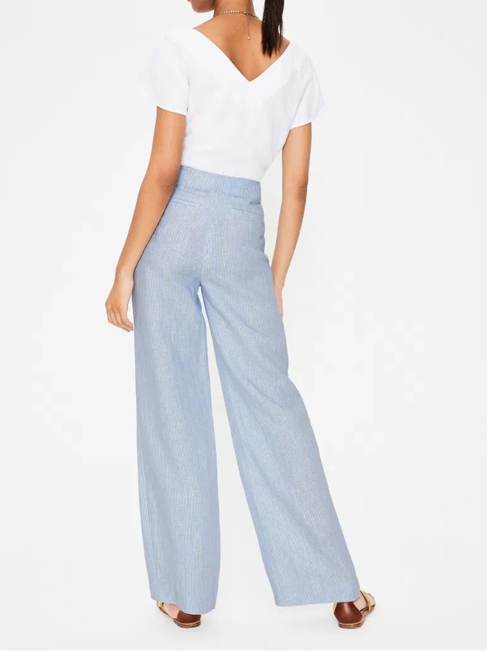 Boden Penzance Linen Trousers - Picture 4 of 11